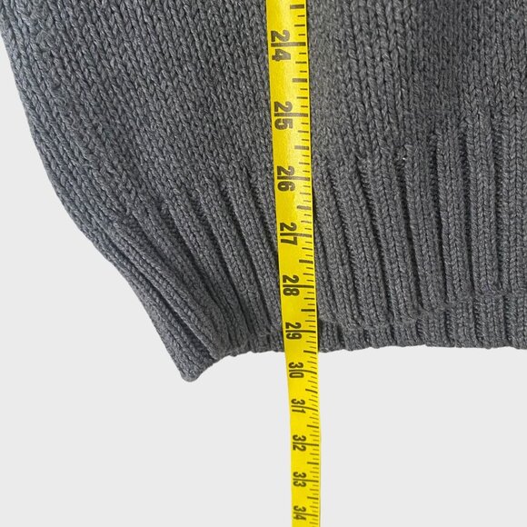 Polo By Ralph Lauren Estate-Rib Half-Zip Gray Men's XXL Knit Pullover Sweater - Picture 11 of 11